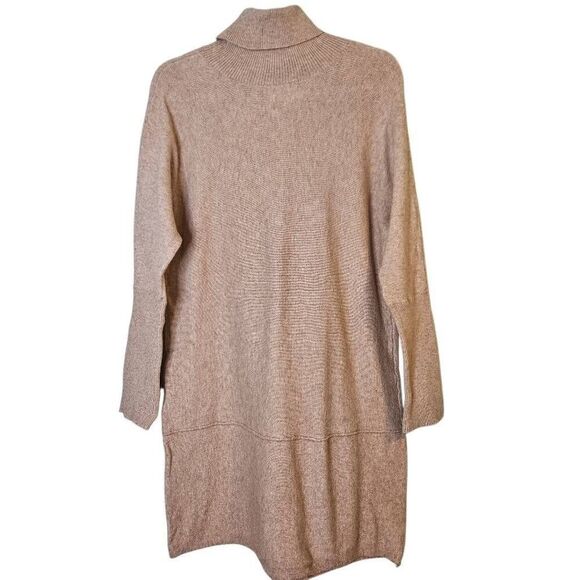 Mud Pie turtleneck sweater dress, tan. Size L. - Picture 2 of 5
